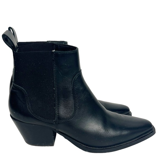 EVERLANE | 🍂 the western boot black leather pull on bootie | size 8.5 - Picture 10 of 12
